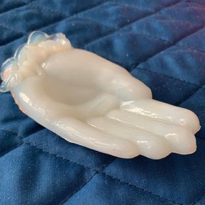 Vintage Pressed glass hand